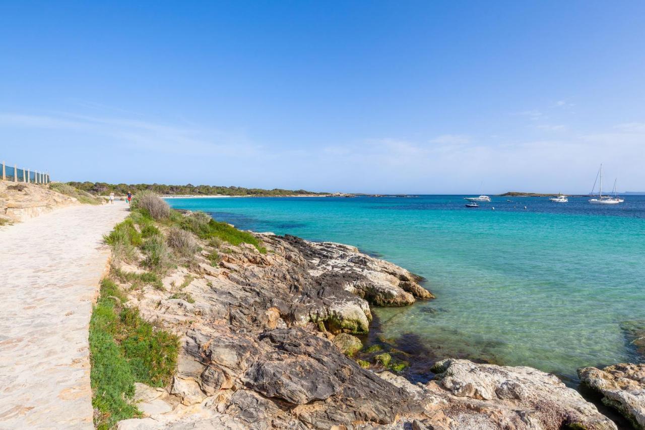 Ses Salines Cottage With Private Pool And Barbecue المظهر الخارجي الصورة
